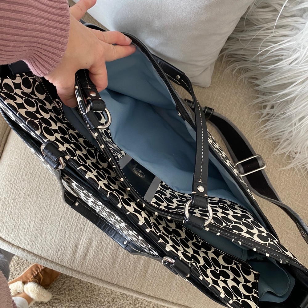 Coach Leather Diaper Bag - Picture 11 of 14